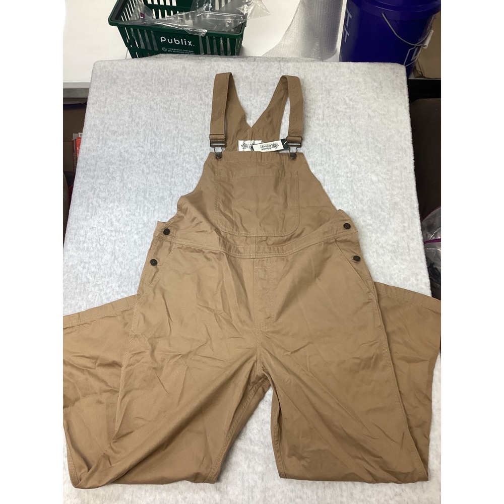 Alpine Design Womens‎ XL Overalls Sahara Sand Relaxed Fit Canvas ADW24904 NEW